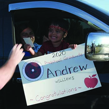 Image of 2020 Betty J. Taylor Tulalip Early Learning Academy preschool graduate Andrew