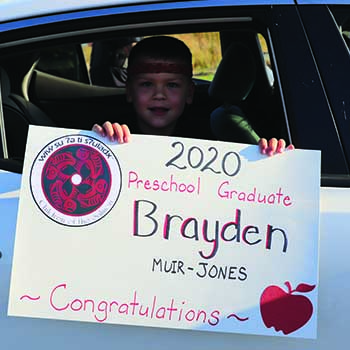 Image of 2020 Betty J. Taylor Tulalip Early Learning Academy preschool graduate Brayden Muir-Jones