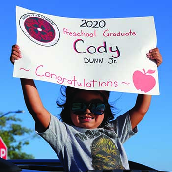 Image of 2020 Betty J. Taylor Tulalip Early Learning Academy preschool graduate Cody