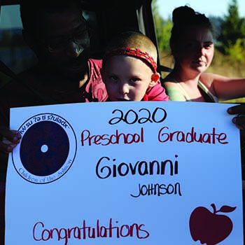 Image of 2020 Betty J. Taylor Tulalip Early Learning Academy preschool graduate Giovanni