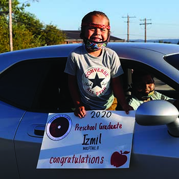 Image of 2020 Betty J. Taylor Tulalip Early Learning Academy preschool graduate Izmil