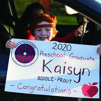 Image of 2020 Betty J. Taylor Tulalip Early Learning Academy preschool graduate Kaisyn