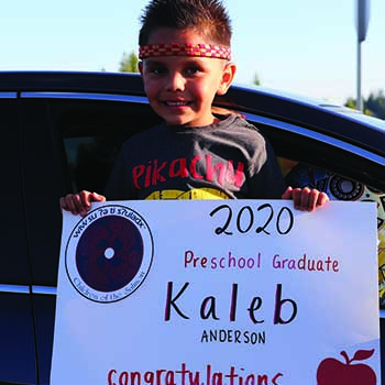 Image of 2020 Betty J. Taylor Tulalip Early Learning Academy preschool graduate Kaleb
