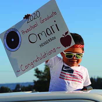 Image of 2020 Betty J. Taylor Tulalip Early Learning Academy preschool graduate Omari