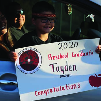 Image of 2020 Betty J. Taylor Tulalip Early Learning Academy preschool graduate Tayden