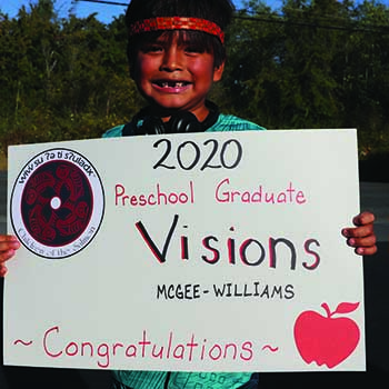 Image of 2020 Betty J. Taylor Tulalip Early Learning Academy preschool graduate Visions